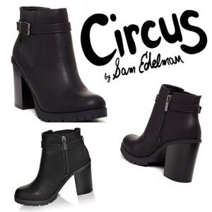 Circus by Sam Edelman Black Ankle Booties
